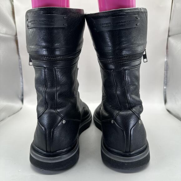 Porsche Design Chester Bennington Boots Mens Size 9/ EU 42 Black Leather Combat main image 8